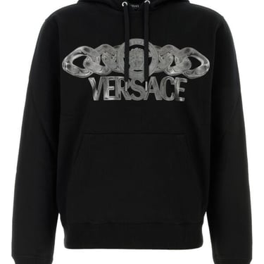 Versace Men Black Cotton Sweatshirt