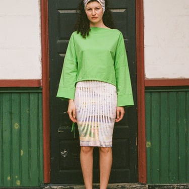 GIU GIU x 100% SILK NONNA TUBE SKIRT