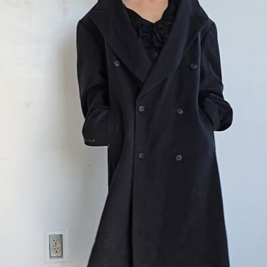 Charcoal Double Breasted Overcoat (XXL)