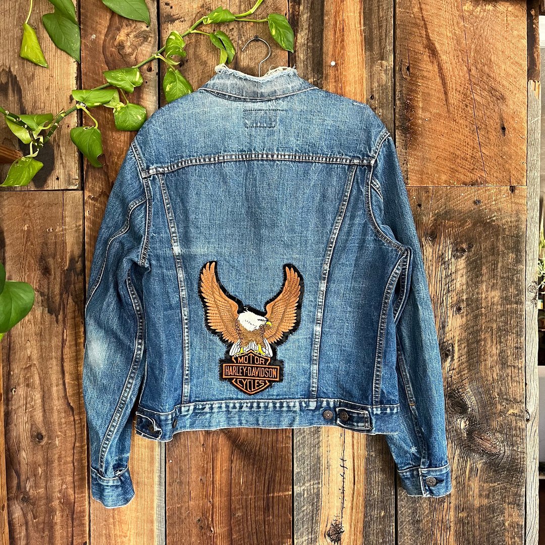 Vintage 70s Levi's Denim Jacket Type 3 Trucker Harley