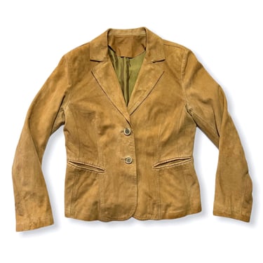 Vintage Women's Cropped Suede Jacket ~ S ~ Mary Albert / Made in Italy ~ Blazer ~ Leather ~ Western ~ 
