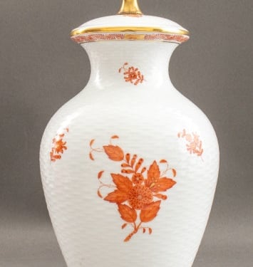 Herend Porcelain "Chinese Bouquet"  Lamp