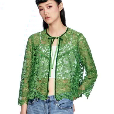 Rose Crochet Lace Bed Jacket