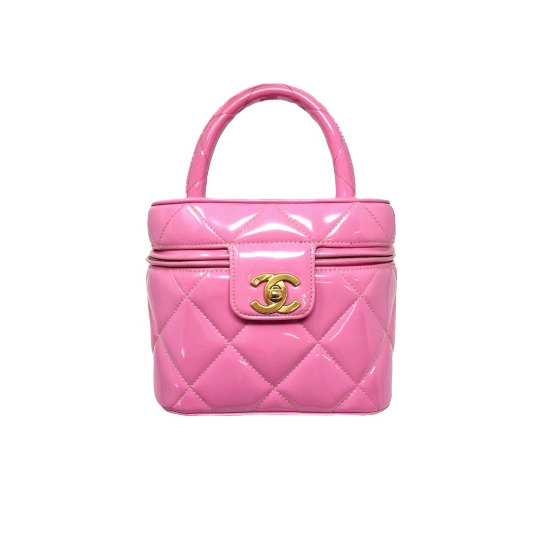 Chanel Pink Logo Vanity Bag Treasures of NYC New York, NY