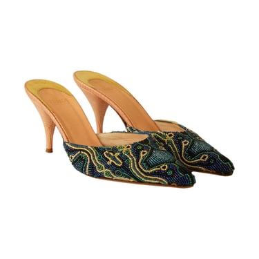 Fendi Beaded Kitten Heels