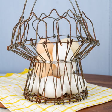 Vintage French Wired Basket