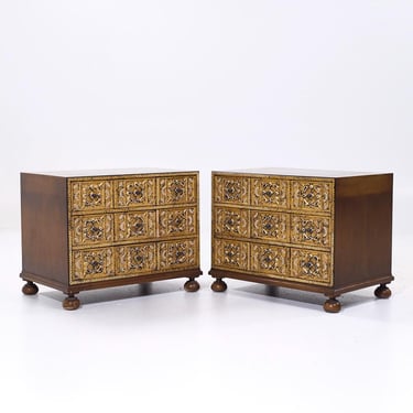 William A. Berkey Furniture for Widdicomb Mid Century Nightstands - Pair - mcm 