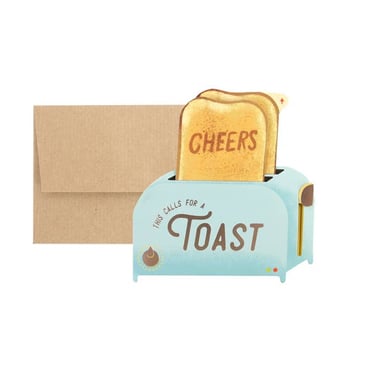 Toaster / Cheers Pop-up Greeting Card