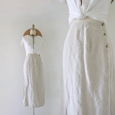 natural linen skirt - 26 