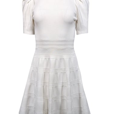 Ted Baker - Ivory Knit Short Sleeve Dress Sz 4