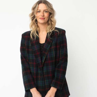 Vintage Tartan Holiday Blazer