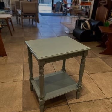 Antique Style Blue Side Table