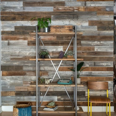 Wall Storage, Wood Shelves, Recycled Wood 