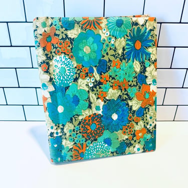 Vintage Retro Floral Peel Back Spiral Bound Photo Album, 1970s Decor, Retro Photo Album 