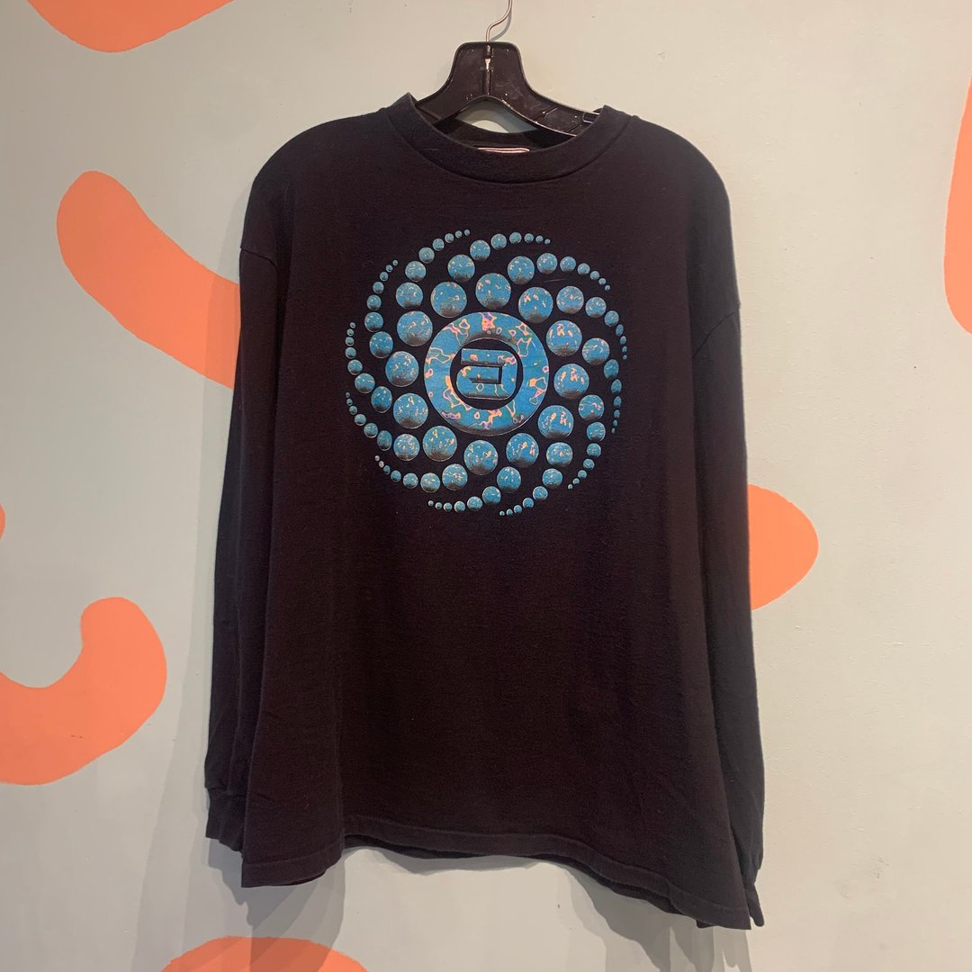 Vintage Anarchic Adjustment Long Sleeve Swirl Logo t-shirt