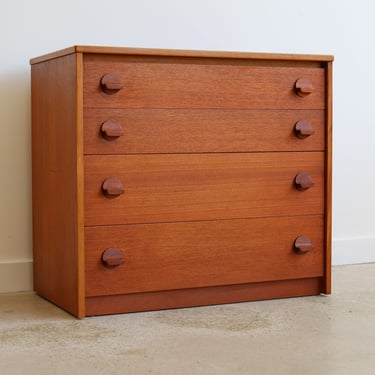 Mid Century Modern Teak Chest of Drawers by Stag 