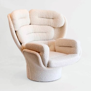 Joe Colombo ”Elda” Armchair form the 1950s Bouclé 