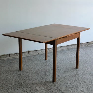 Danish Modern Teak Extendable Dining Table 