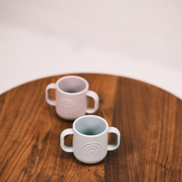 pale mint and clay kappu cup set