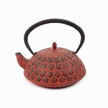 Japanese Cast Iron Teapot Hobnail Tetsubin Japan 