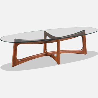 Adrian Pearsall 2454-TGO Sculpted Walnut Coffee Table 