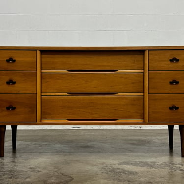 Mid-Century Danish Modern 9-Dr Dresser / Credenza / TV Stand ~ By Ward Furniture 
