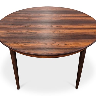 Round Rosewood Dining Table w 1 Leaves - 102316