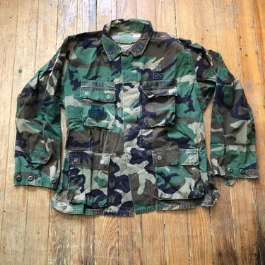 1980s Cotton Rip Stop Camo Jacket Large 