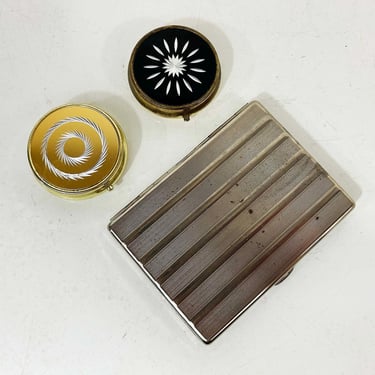 mad men cigarette holder Midcentury Modern Roulette Holder, Danish Modern Brass Cigarette Round Box,Vintage Red Black Gold Numbered Small Keepsake Can't believe I finally found