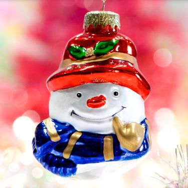 VINTAGE: Snowman Glass Ornament - Thomas Pacconi Classics Museum Series - Collection - Replacement - SKU 28 29-B-00033719 