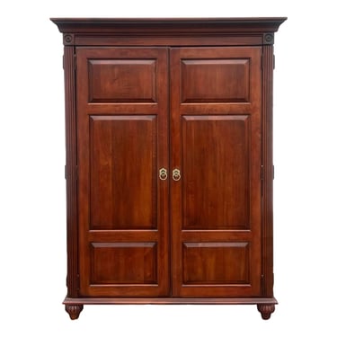 Ethan Allen Cherry British Classics Workstation Armoire 