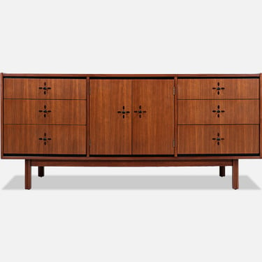 Mid-Century Modern Walnut Dresser by Kroehler Furniture