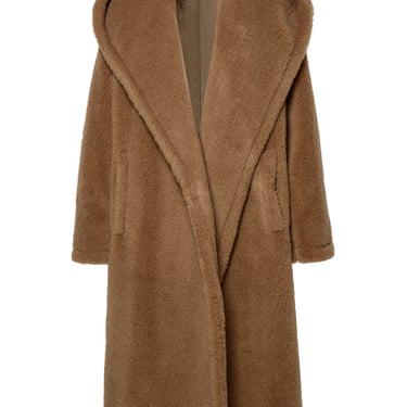Max Mara Donna 'Apogeo' Teddy Camel Coat