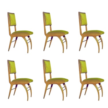 Set of 6 Jacaranda Dining Chairs, Moveis Brazil 1960