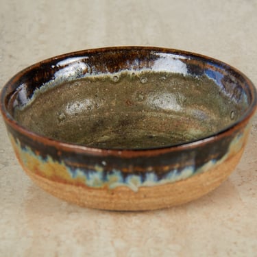 Stoneware Studio Ceramic Bowl with Glaze 