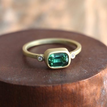 Ananda Khalsa | Blue + Green Tourmaline Ring