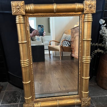 Vintage Pier Mirror Gold Gilded Frame 