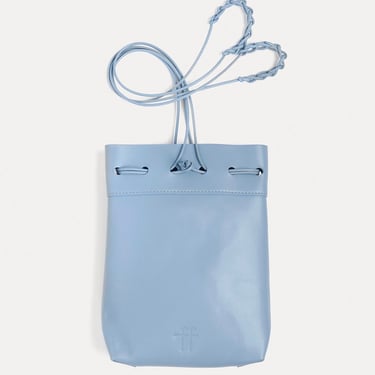 14196_My Bag - Leather Flat Bucket Bag - Nuage