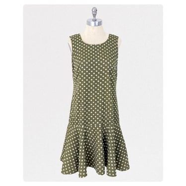 vintage 90's polka dot shift dress (Size: S)