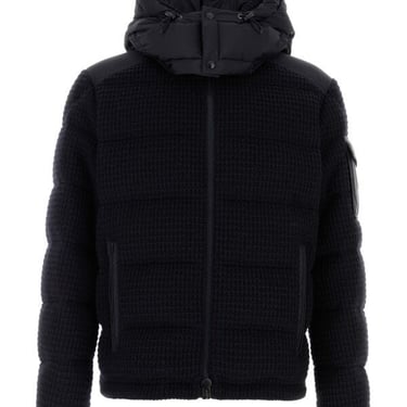 Moncler Men Black Wool Blend Lagdei Down Jacket