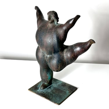 Bronze Italian Modern Art Figurative Nude Sculpture by Matteo Lo Greco 