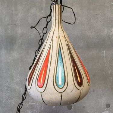 Mid Century Hanging Ceramic Lamp