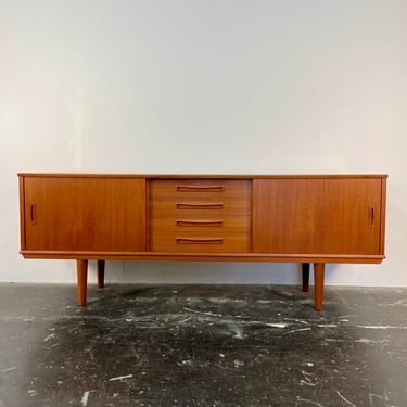 Mid Century Modern Danish Teak Credenza, Circa 1960's