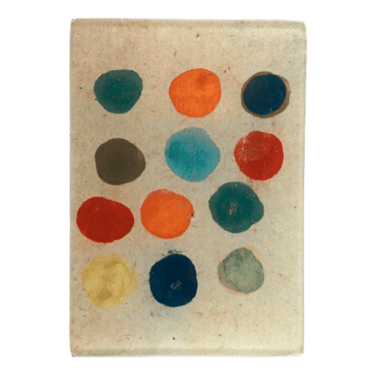 19th c. Indian Color Study 3.5 x 5&quot; Tray