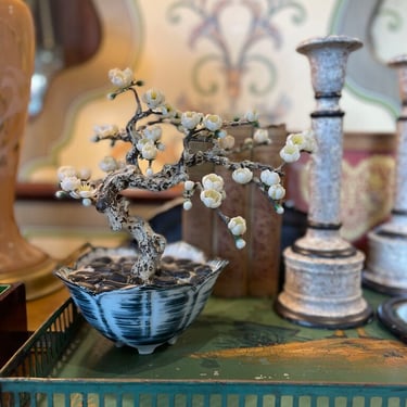 Chinoiserie faux plant in ceramic