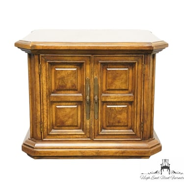 HIGH END Italian Neoclassical Tuscan Style 26" Square Storage Accent End Table 