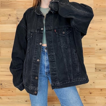 Levi's Vintage Black Denim Jean Jacket 