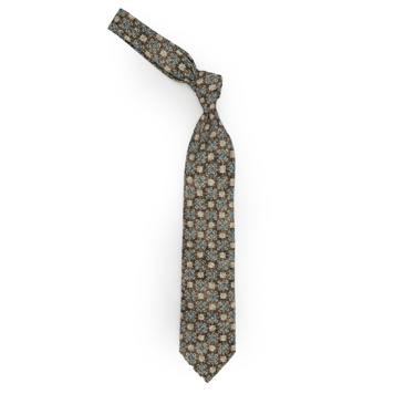 GEOFF NICHOLSON FLORAL SILK TIE