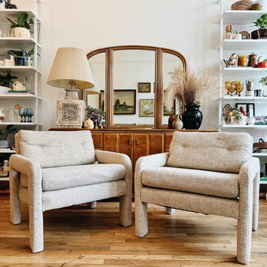 Fairfield Neutral Boucle Armchairs