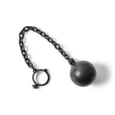 Antique Ball and Chain